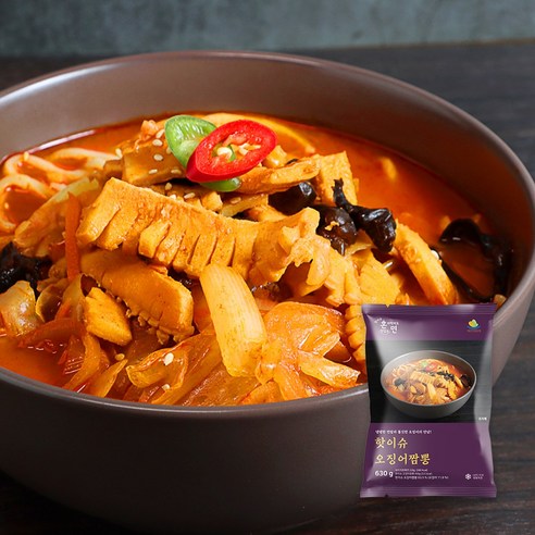 핫이슈 오징어짬뽕 630g HIS Squid Champong Noodle 630g