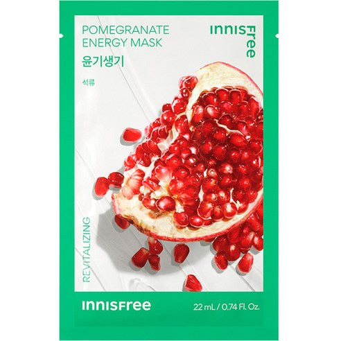 이니스프리 에너지 윤기생기[석류] 마스크 22ml Inisfree Energy Revitalizing Mask 22ml