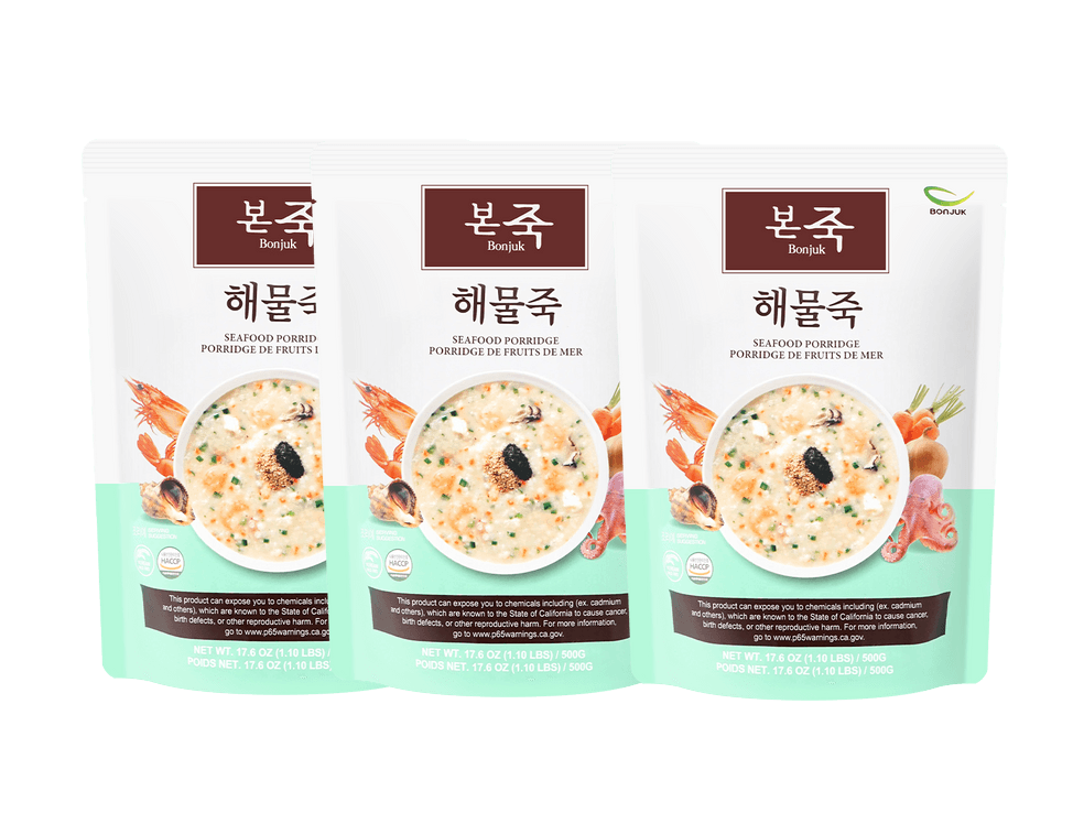 [묶음세일] 본죽 해물죽 500g*3 BNJ Seafood Porridge 500g*3