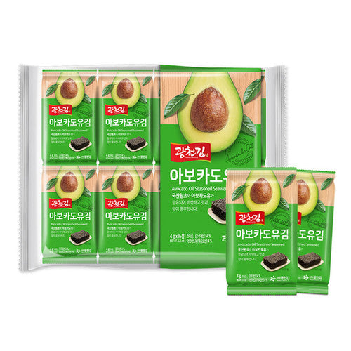 광천 아보카도유김 16팩 4g*16 Kwangcheon Seasoned Seaweed with Avo Oil 4g*16P