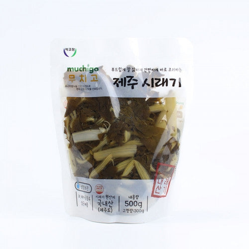 에코팜 무치고 무청시래기 500g Eco Farm Boiled Radish Leaves 500g