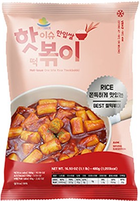 핫이슈 한입 쌀떡볶이 480g HIS Spicy Toppoki 480g
