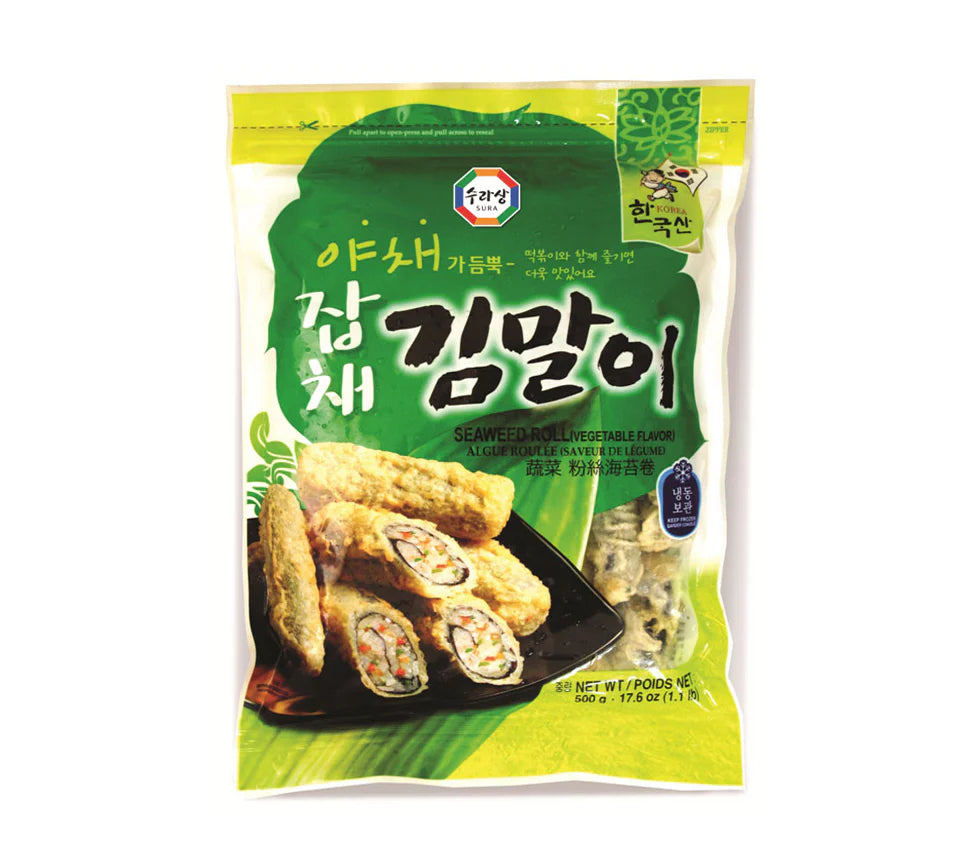 수라상 야채가 듬뿍 잡채 김말이 500g SRS Fried Seaweed Roll Vegetables 500g