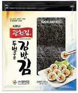 광천 두번구운 김밥김 100매 200g KC Roasted Laver Seaweed 200g