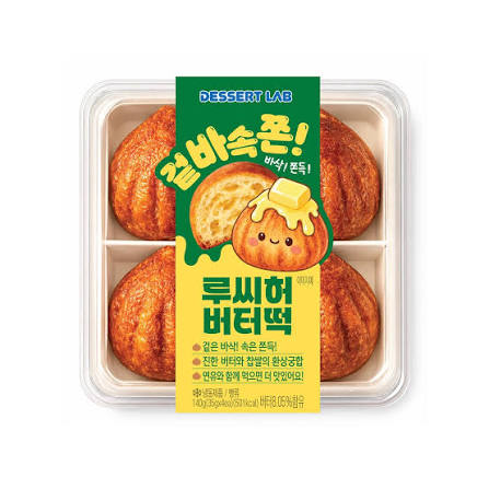 GS리테일 루씨허 버터떡 [4개입] 140g GSR Lucy Butter Rice Cakes 140g