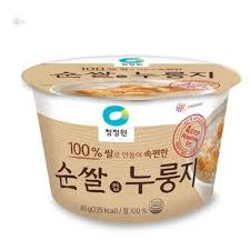 청정원 우리쌀 누룽지 (컵) 60g CJW Overcooked Rice Crust (Cup) 60g