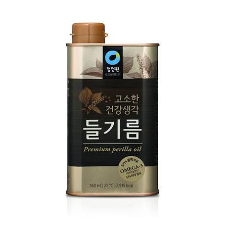 청정원 고소한 건강생각 들기름 350ml CJW Korean Roasted Perilla Oil 350ml