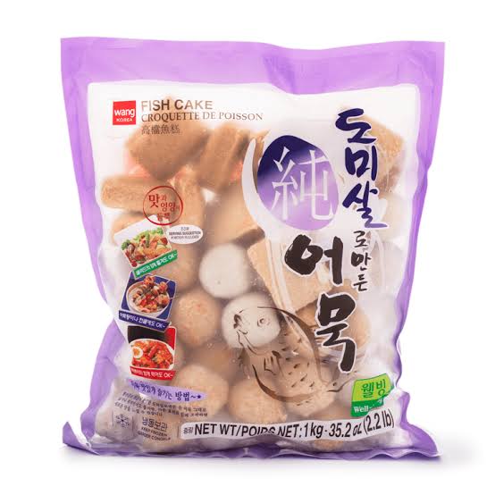 왕 순도미살을 갈아만든 어묵 1KG Wang Fish Cake Assorted 1kg
