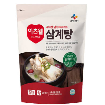 CJ 이츠웰 삼계탕 1kg CJ Korea Ginseng Chicken Stew 1kg
