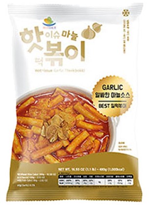핫이슈 마늘 떡볶이 480g HIS Spicy Toppoki with Garlic 480g