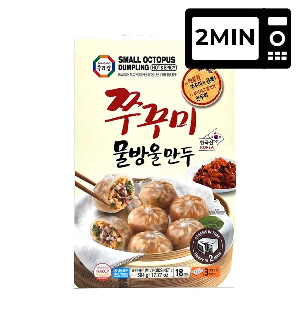 수라상 쭈꾸미 물방울만두 168g*3 Sura Spicy Octopus dumpling 168g*3