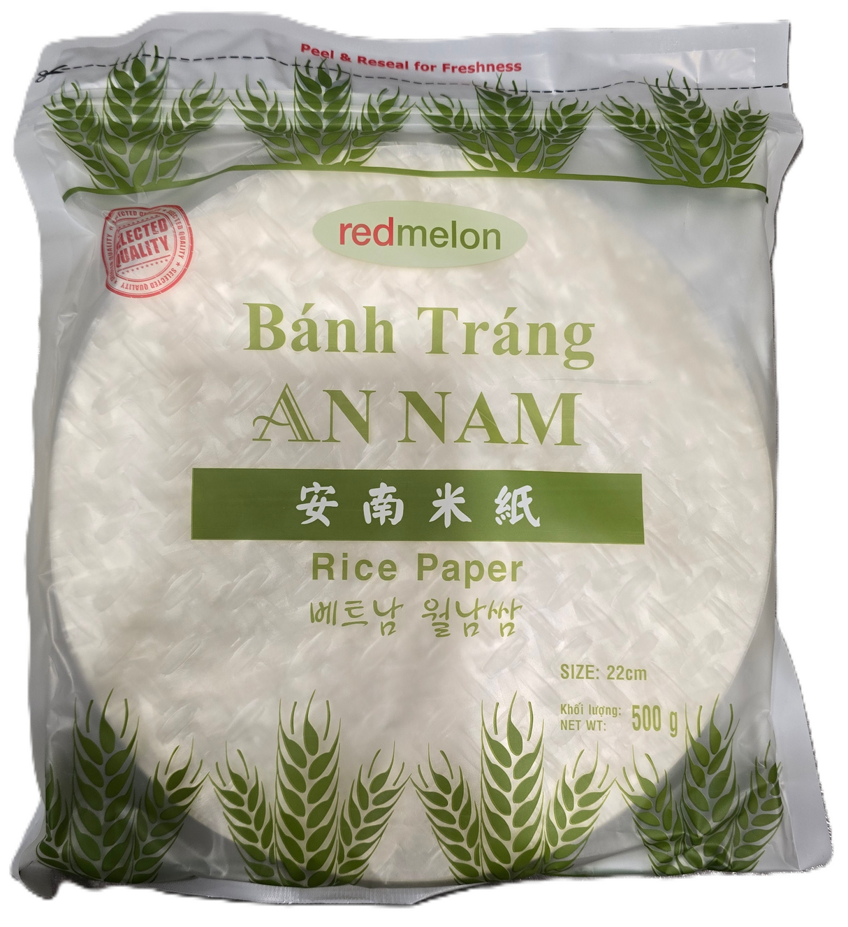 레드멜론 월남쌈피 22cm 500g Redmelon Rice Paper 22cm 500g
