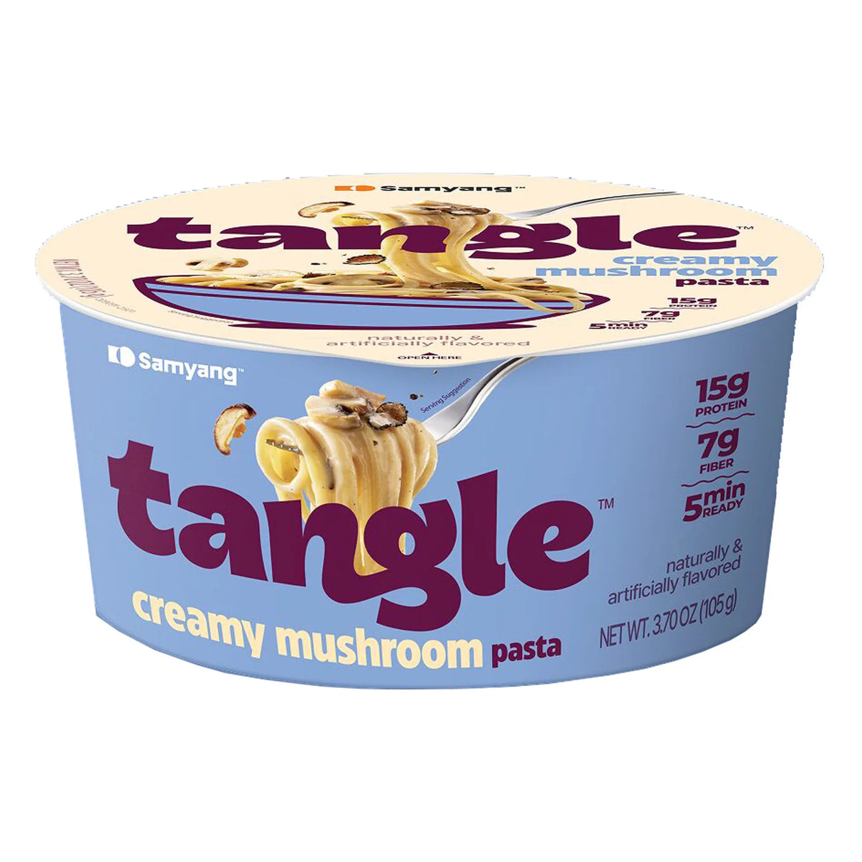 삼양 탱글파스타 큰컵(크리미머쉬룸) 100g SY Tangle Pasta Big Bowl(Creamy Mushroom) 100g