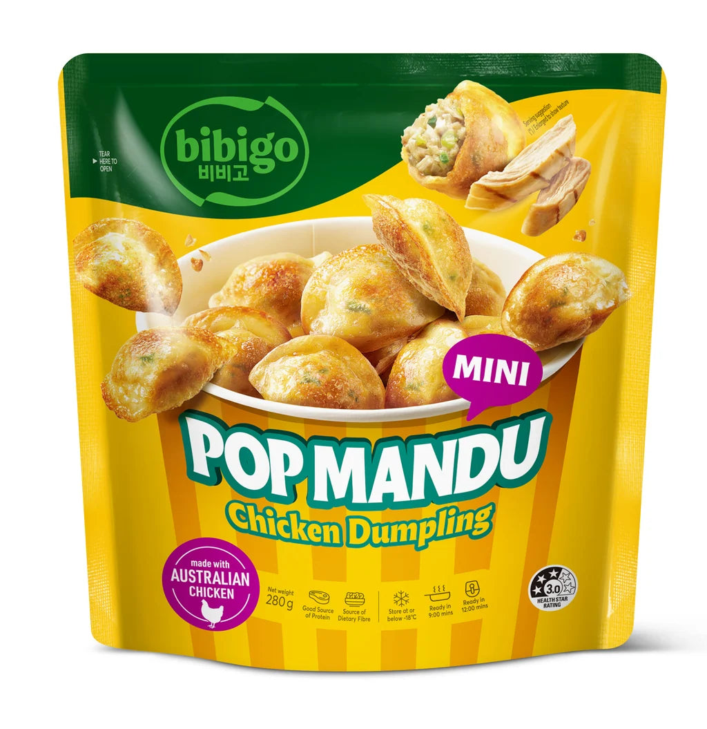 비비고 미니팝만두 치킨맛 280g CJ Bibigo Mini Mandu Chicken 280g