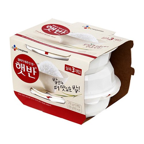 CJ 햇반 3번들 210g*3 CJ Cooked Rice 210g*3