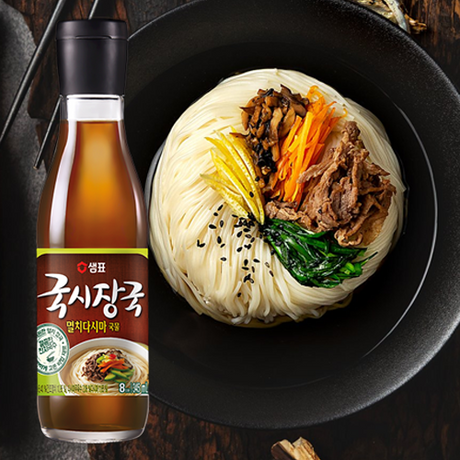 [묶음세일] 샘표 국시장국 멸치 다시마 345ml*3병 SP Wheat Noodle Anchovy Soup Sauce345ml*3