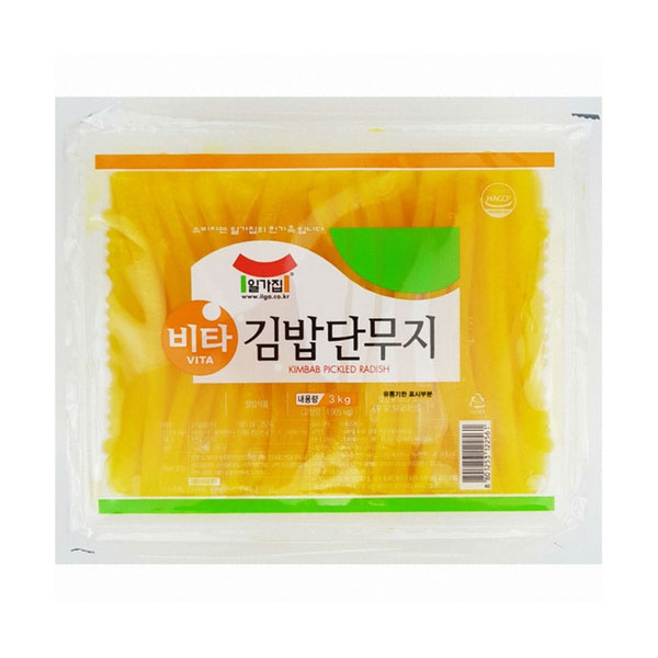 일가집 알찬 김밥용 단무지 1kg IGJ Radish Pickle for Kimbab 1kg