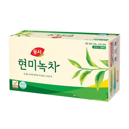 동서 현미녹차 25티백 1.5g*25 DS Brown Rice Green Tea 1.5g*25