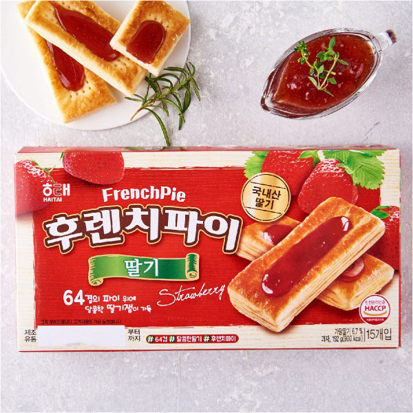 해태 후렌치파이 딸기 192g HT French Pie Strawberry 192g