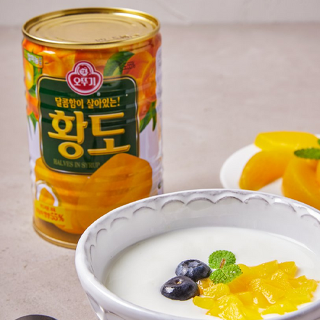 오뚜기 황도 캔 400g OTG Yellow Peach 400g