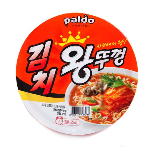 [세일] 팔도 왕뚜껑 김치 110g PD King Bowl Kimchi 110g