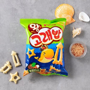 오리온 왕 고래밥 볶음양념맛 56g ORI Big Whale Snack 56g