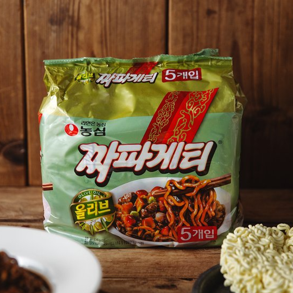 농심 올리브 짜파게티 멀티 140g*5 NS Olive Oil Chapagetti Multi 140g*5