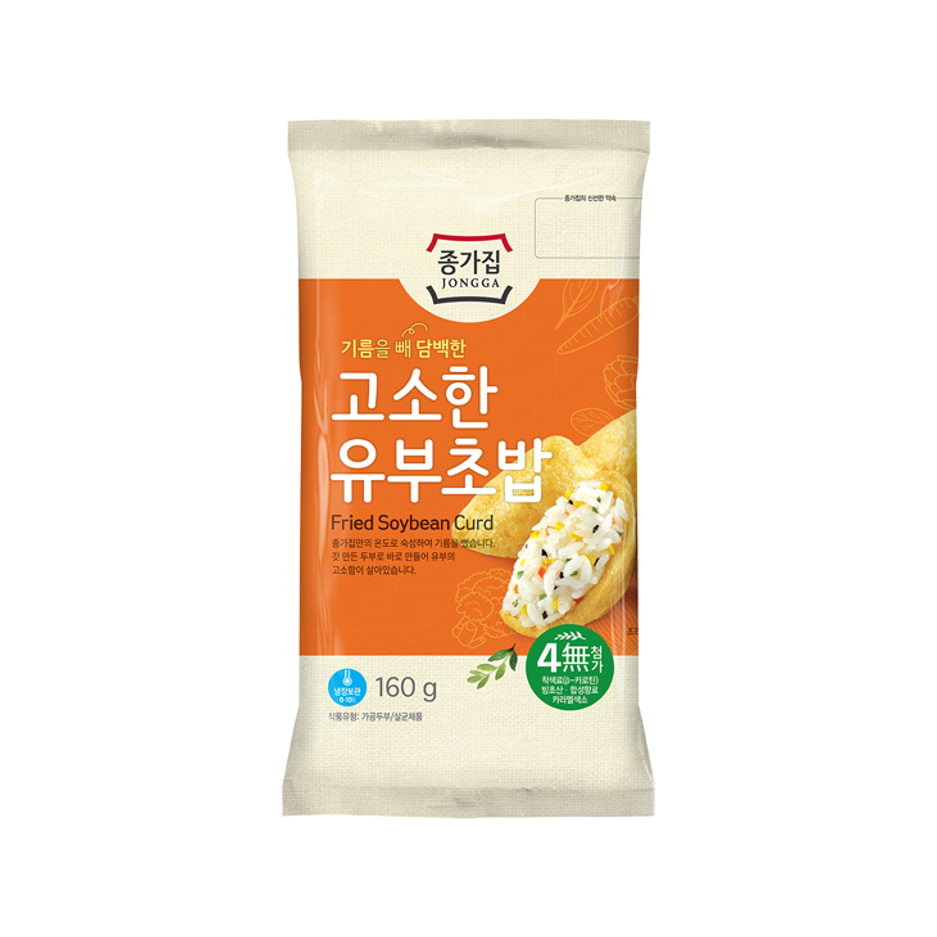 종가집 고소한 유부초밥(소) 160g JG Fried Bean Curd 160g