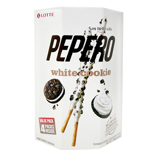 [세일] 롯데 빼빼로 멀티팩 화이트쿠키 128g LT Pepero White Cookie 128g