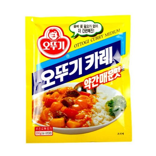 [세일] 오뚜기 카레 파우더 약간매운맛 100g OTG Curry Powder Medium Hot 100g