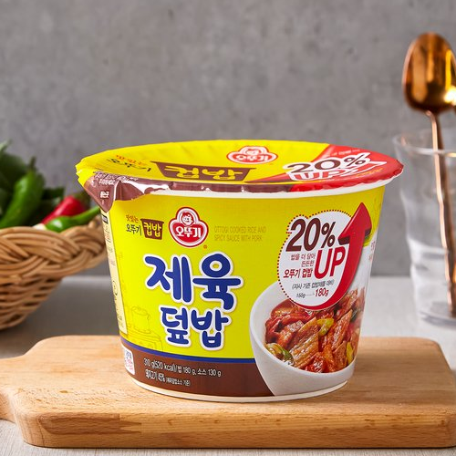 오뚜기 맛있는 제육 [컵밥] 310g OTG Cooked Rice Spicy Pork Sauce [Cup] 310g