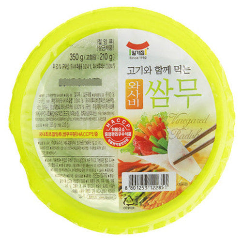 일가집 와사비 쌈무 350g IGJ Sliced Wasabi Radish 350g