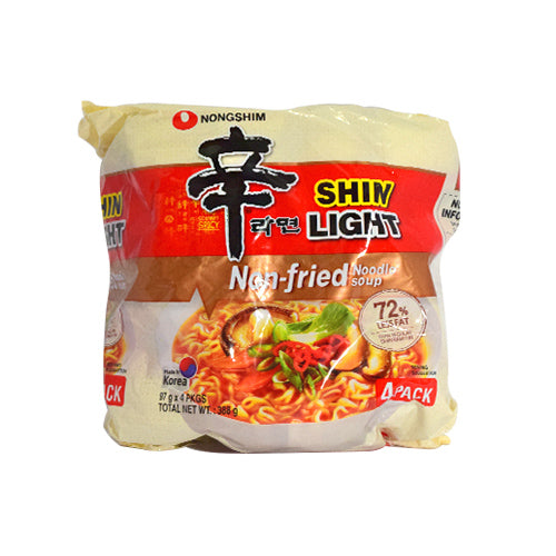 [세일] 농심 신라면 건면 멀티팩 97*4 NS Shin Ramyun Light 97g*4