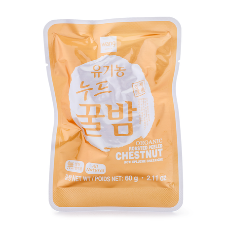 왕 유기농 누드 꿀밤 /맛밤 (60g*5개입) Wang Roasted Peeled Chestnut 300g