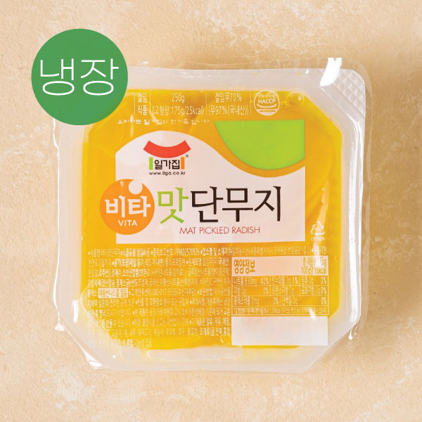 일가집 비타 맛 단무지 250g IGJ Mat Pickled Radish 250g