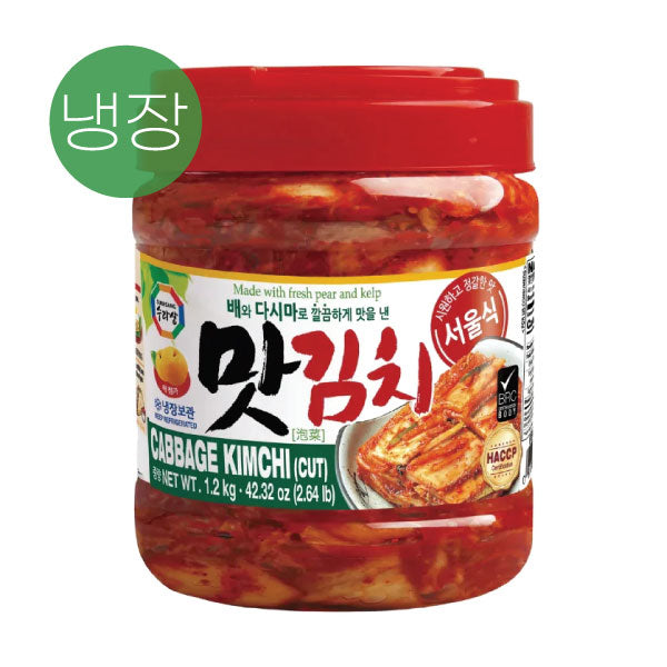 수라상 서울식 맛김치 1.2KG SRS Seoul Cabbage Sliced Kimchi 1.2KG