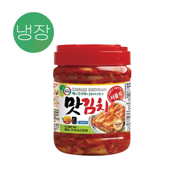 수라상 서울식 맛김치 600G SRS Seoul Cabbage Sliced Kimchi 600G