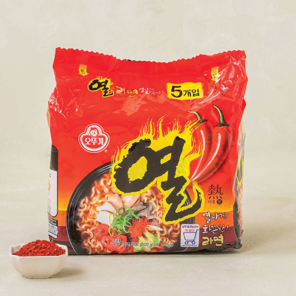 오뚜기 열라면 멀티 120g*5 OTG Yeul Ramyun 120g*5
