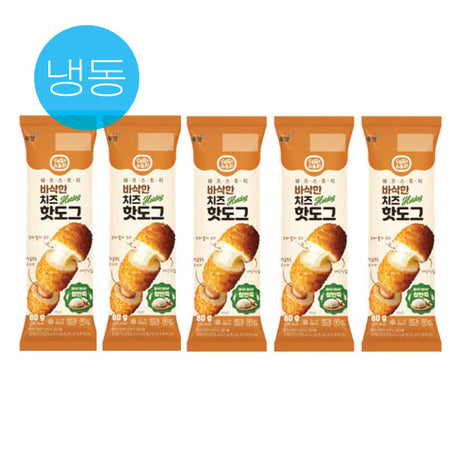 쉐프스토리 치즈 핫도그 80g*5 Chef Story Hatdog(Cheese) 80g*5