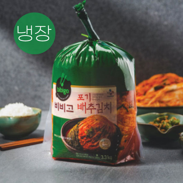 CJ 비비고 포기김치 3KG CJ Bibigo Whole Cabbage Kimchi 3KG