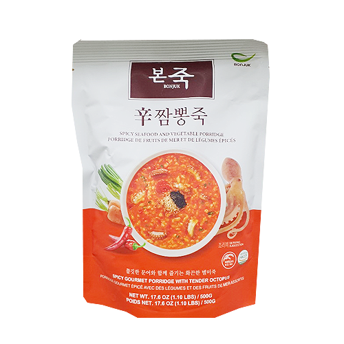 본죽 신짬뽕죽 500g BONJUK Spicy Seafood And Vege Porridge 500g