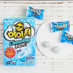 [세일] 오리온 아이셔 캔디[소다] 42g ORI Sour Chewing Candy Soda 42g