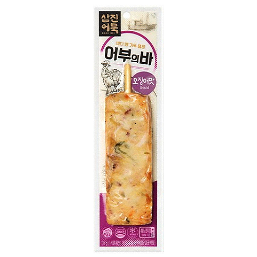 삼진 어부의 바 [오징어맛] 80g SJN Fish Cake Bar [Squid] 80g