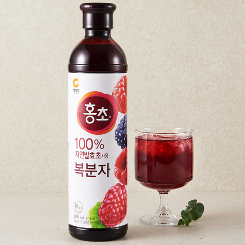 [세일] 청정원 홍초 바이탈 복분자 900ml CJO Drinking Vinigar Black Raspberry 900ml